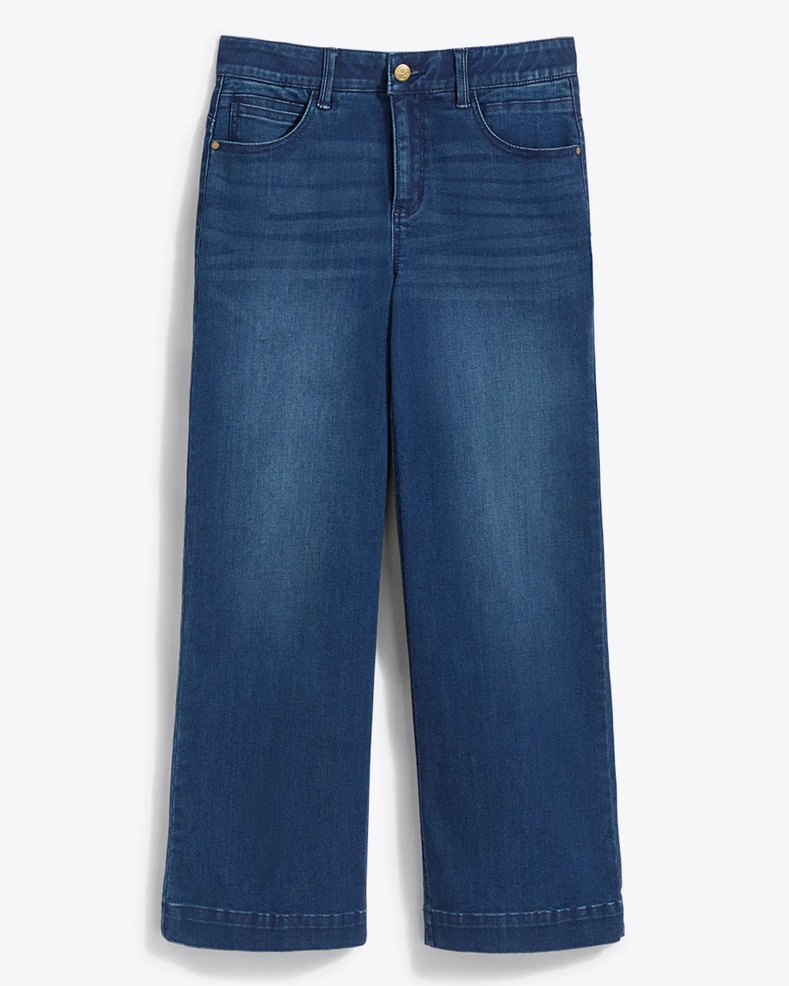 5-Pocket Wide Leg Crop