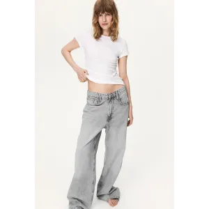 Baggy High Waist Grey Jeans