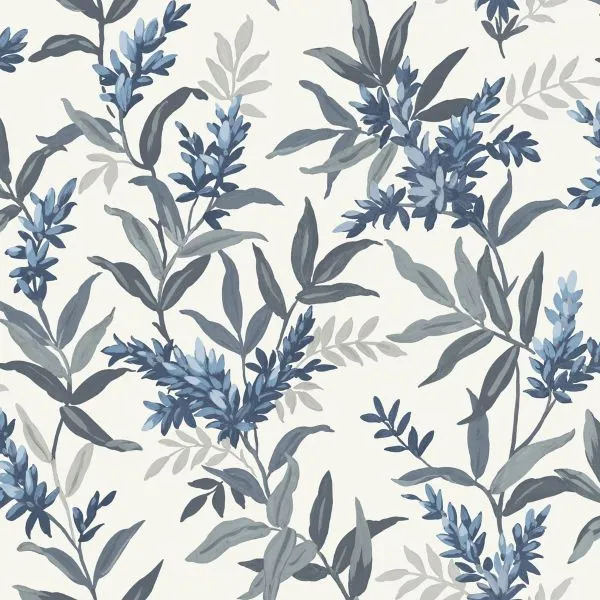 Belgravia Olivia Floral Wallpaper Blue