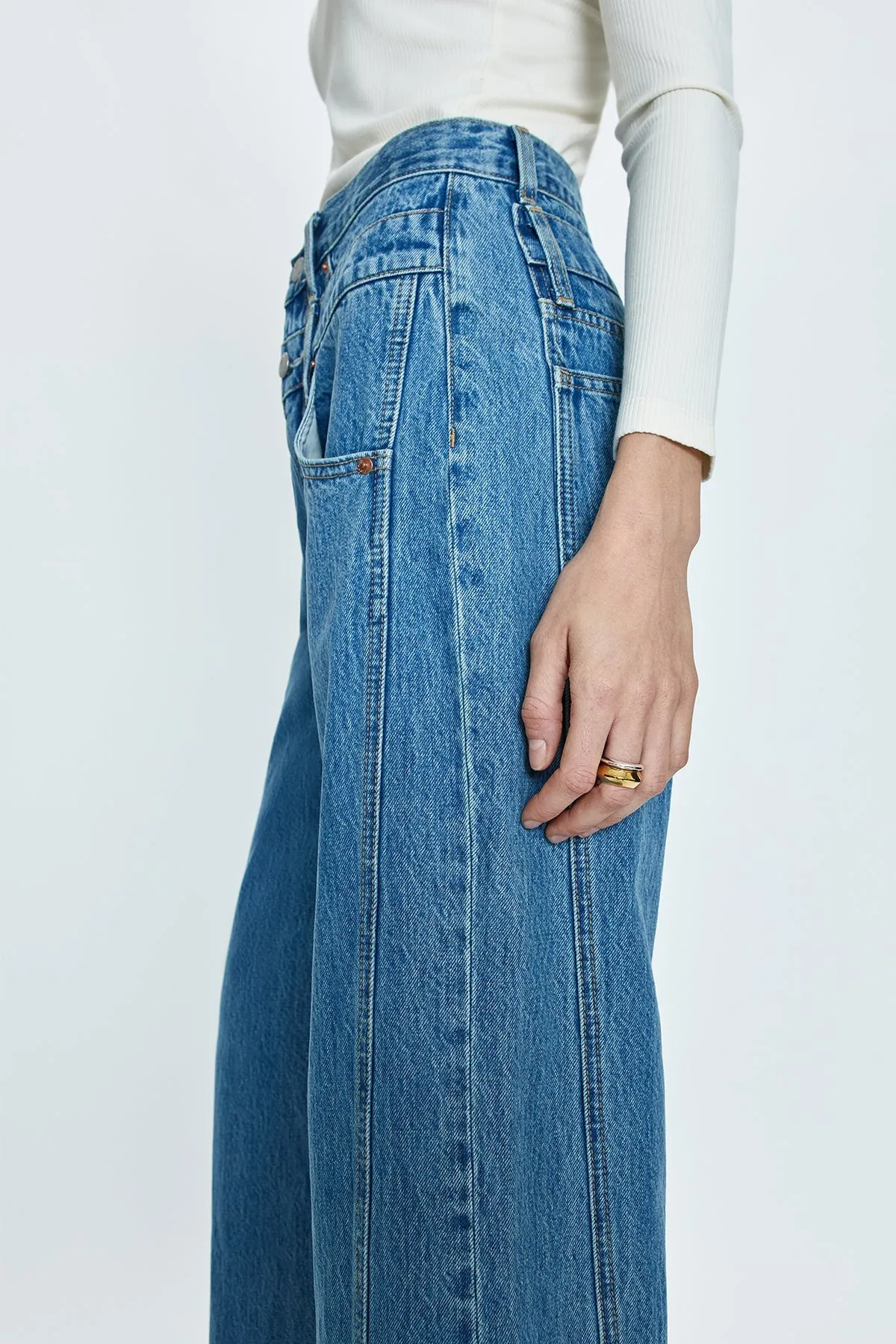 Caleb High Rise Stacked Waist Venue