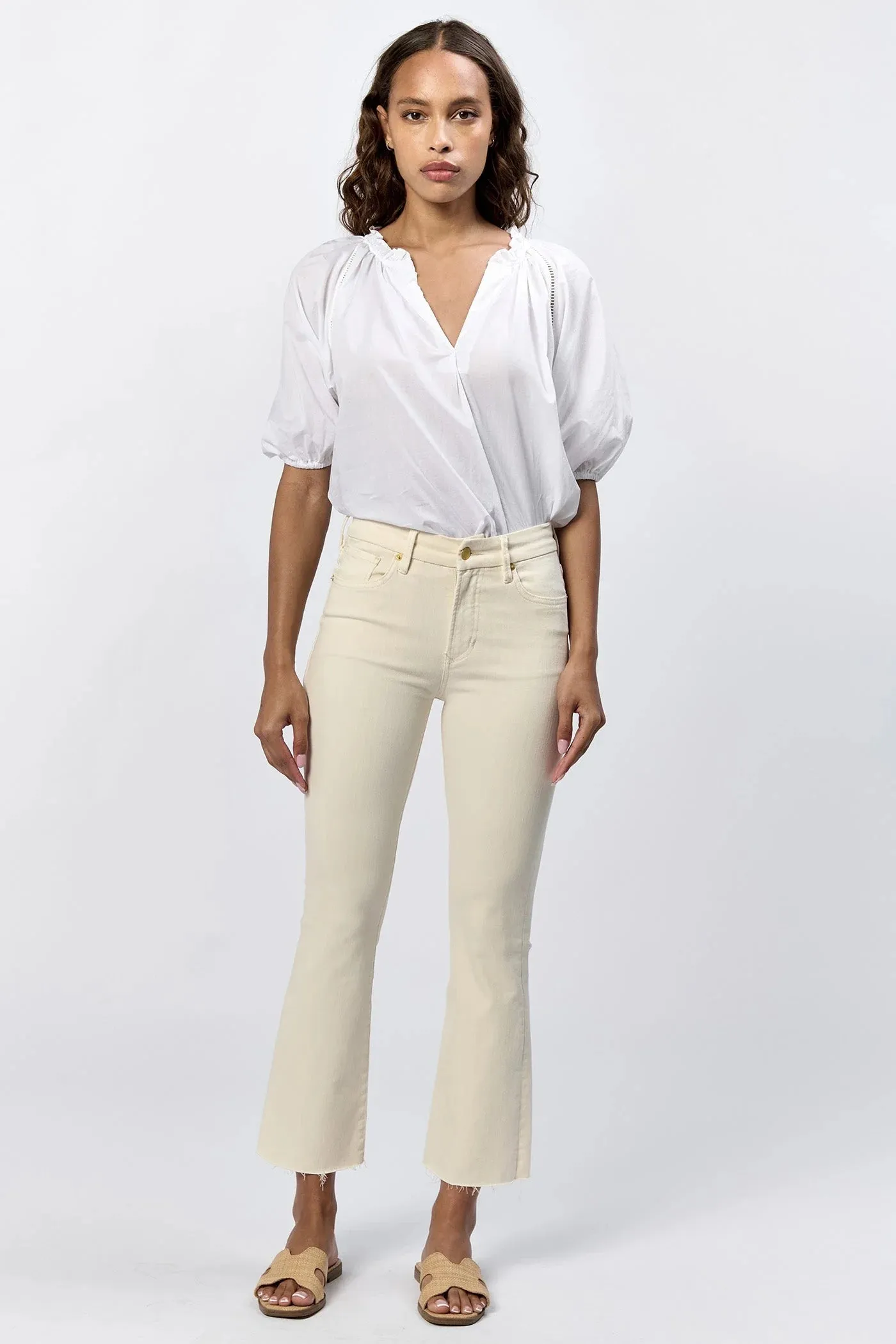 Jeanne Cropped Flare Jean