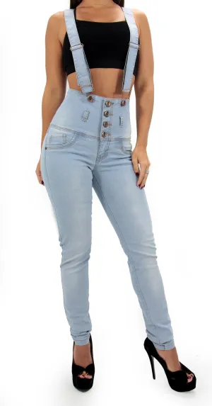 LAST ONE 17410 Maripily Strap High Waist Skinny Jean