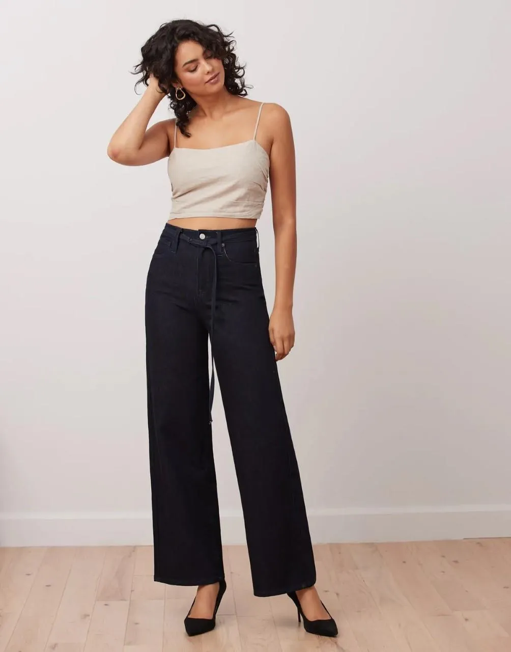 Lily High Rise Wide Leg Jeans