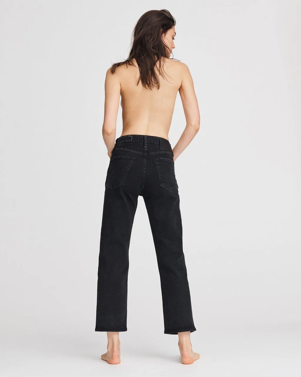 Rag And Bone Maya High-Rise Ankle Slim Black