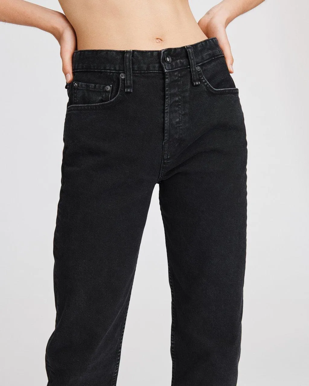 Rag And Bone Maya High-Rise Ankle Slim Black
