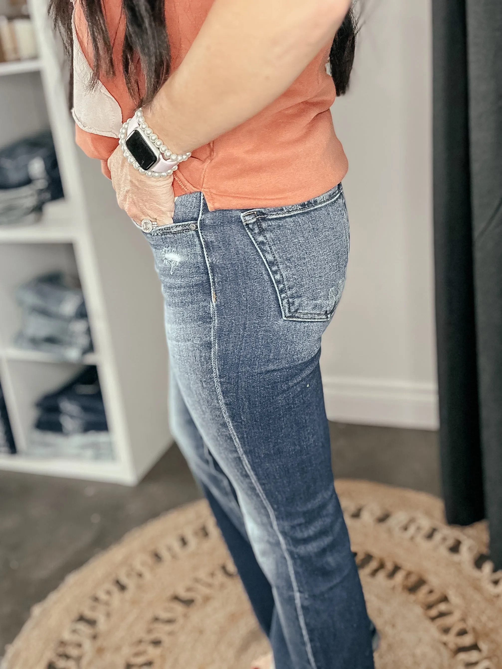 Robbie High Rise Dark Bootcut Jean