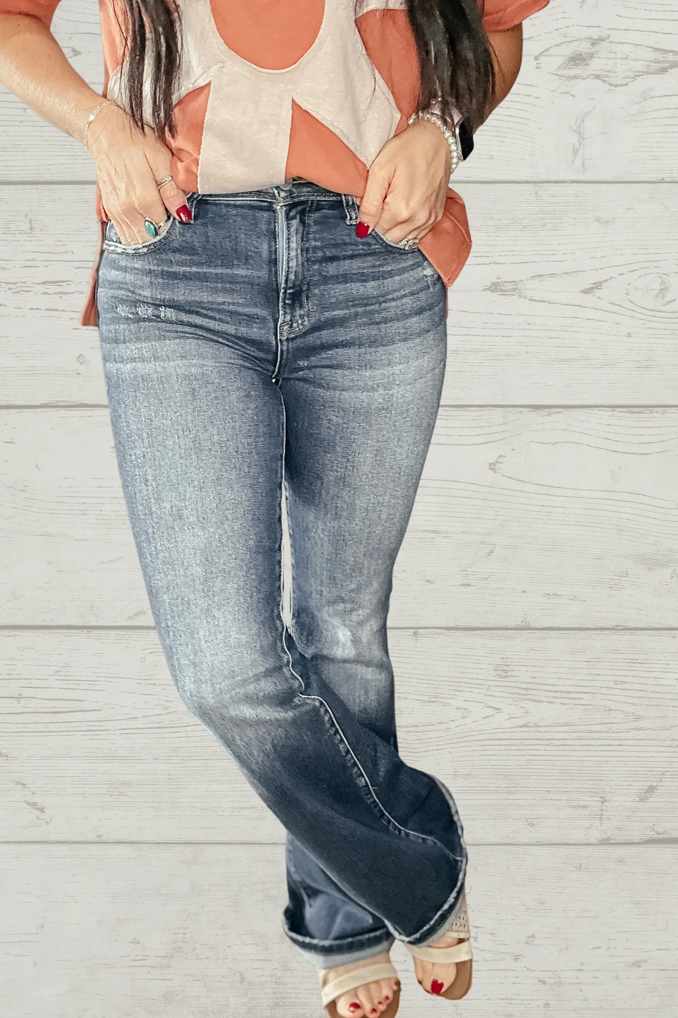 Robbie High Rise Dark Bootcut Jean