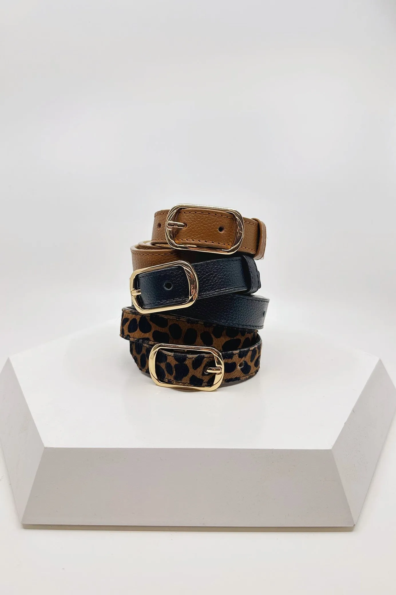 Skinny Jeans Belt Black