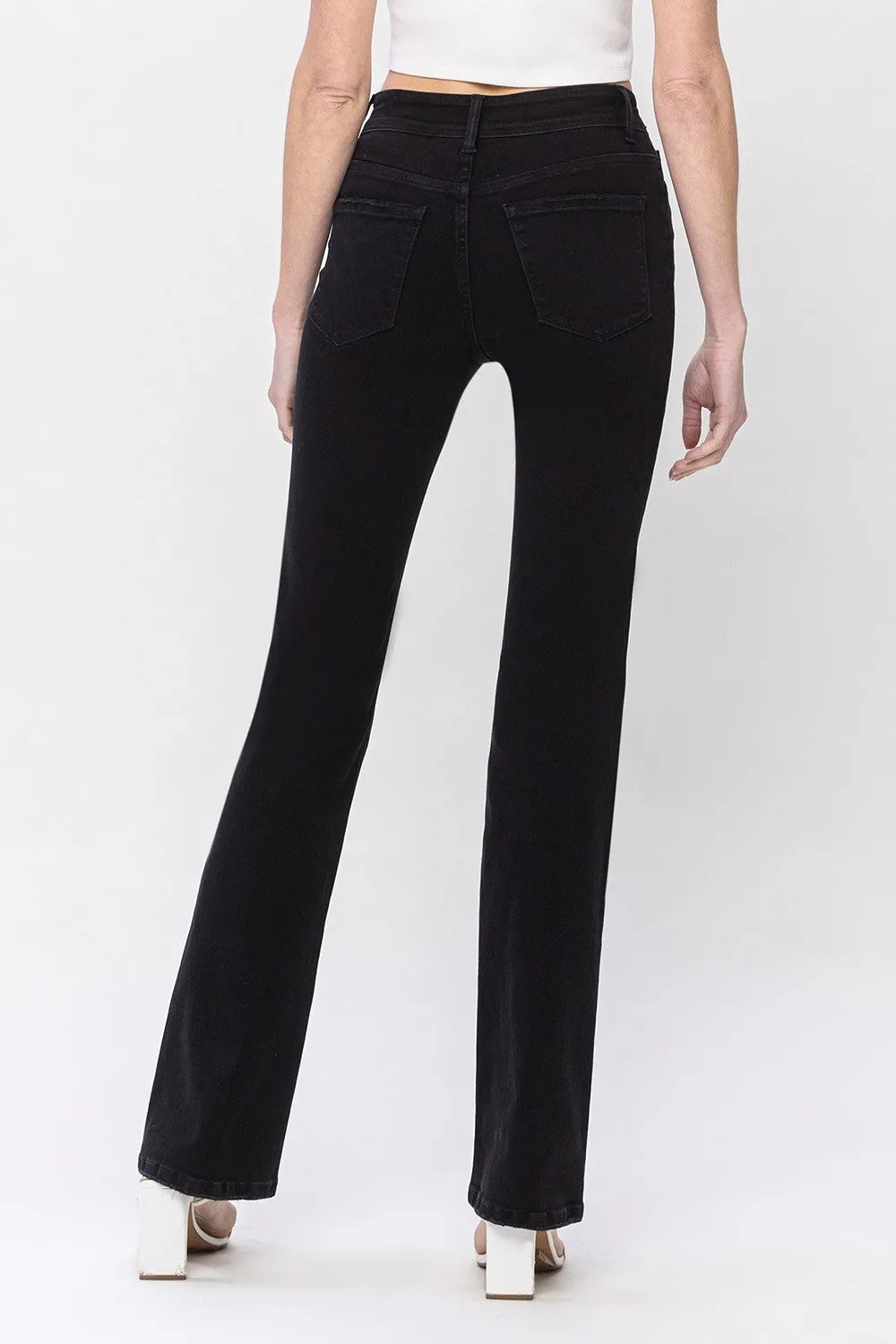 Skylar High Rise Bootcut Jeans with Front V Panel"