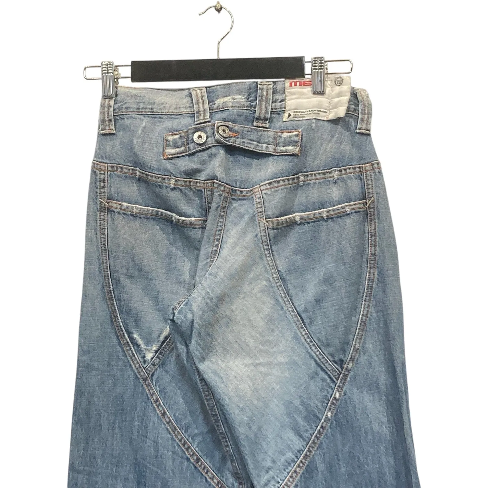 Vintage Y2K MET Buckle Back Denim Jeans 28x32