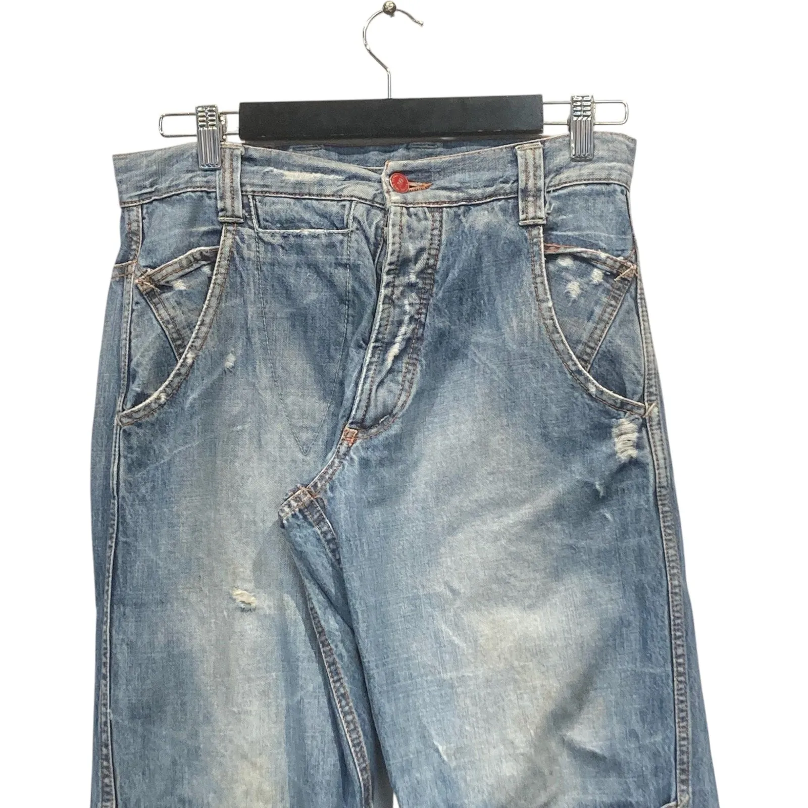 Vintage Y2K MET Buckle Back Denim Jeans 28x32