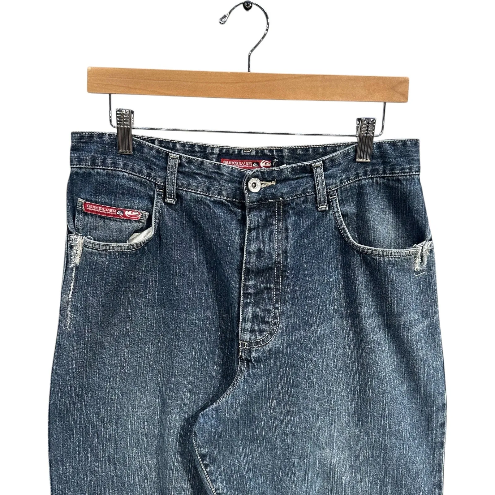 Vintage Y2K Quiksilver Straight Leg Denim Jeans 30x31