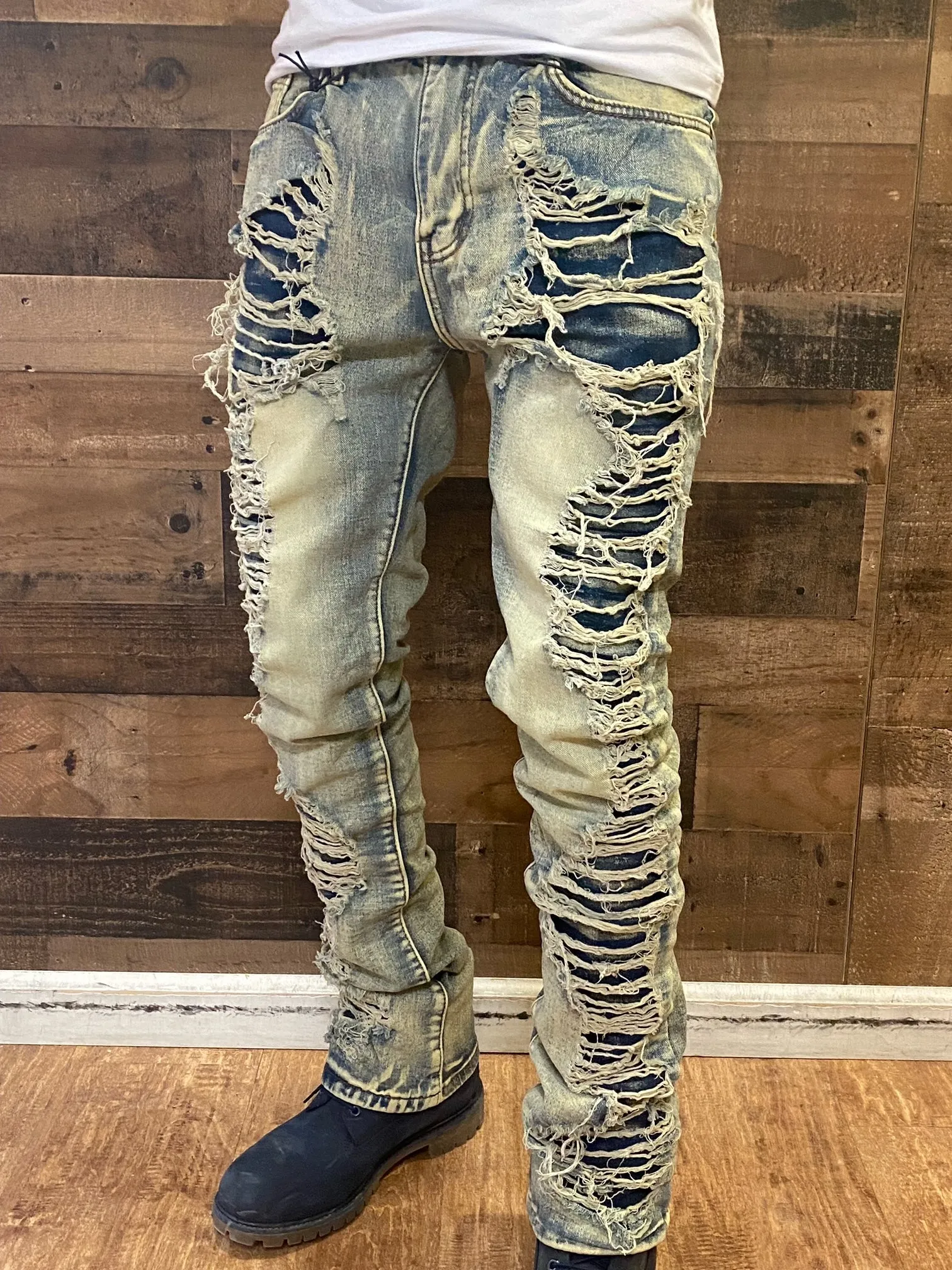 Waimea - Ripped Jeans - Vintage Wash